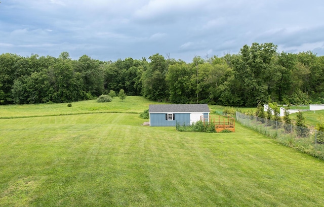45 Jeffrey Dr, Pleasant Valley, NY 12569 - view of yard featuring an outbuilding and a wooded view