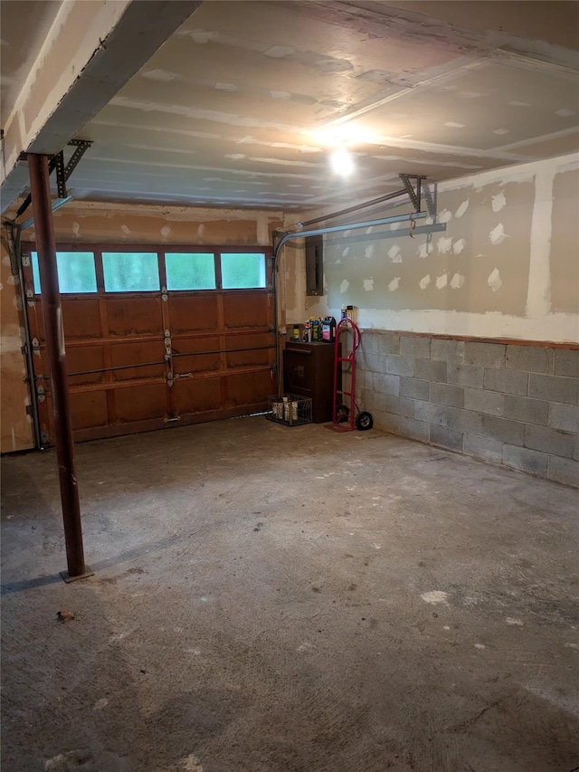 24 Delilah Ln, Plattekill, NY 12589 - garage with electric panel and concrete block wall