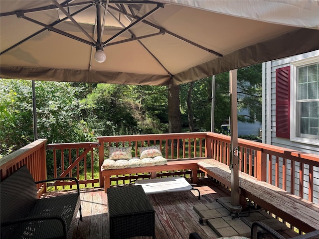 55 Winterberry Cir, Cross River, NY 10518 - view of wooden deck