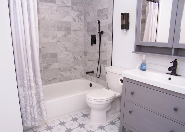 71 Strathmore Village Dr, South Setauket, NY 11720 - bathroom with shower / tub combo, vanity, and tile patterned floors