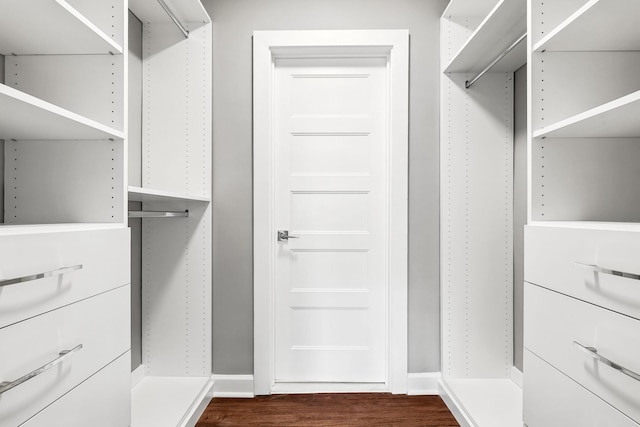 1133 Midland Ave Unit 4E, Bronxville, NY 10708 - walk in closet with dark wood finished floors