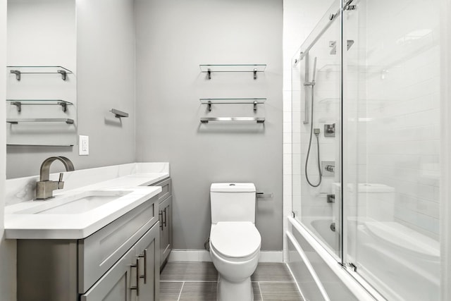 1133 Midland Ave Unit 4E, Bronxville, NY 10708 - full bathroom with vanity and combined bath / shower with glass door