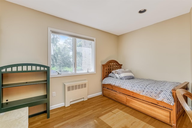 41 N Quince Ln, Monsey, NY 10952 - bedroom with radiator heating unit, light wood finished floors, and recessed lighting
