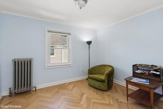 65 Union St, Beacon, NY 12508 - sitting room with radiator and ornamental molding