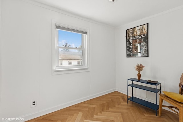 65 Union St, Beacon, NY 12508 - empty room featuring baseboards and crown molding