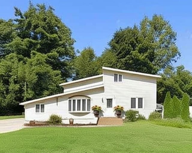 5 Laurie Ln, Newburgh, NY 12550 - rear view of property with a lawn
