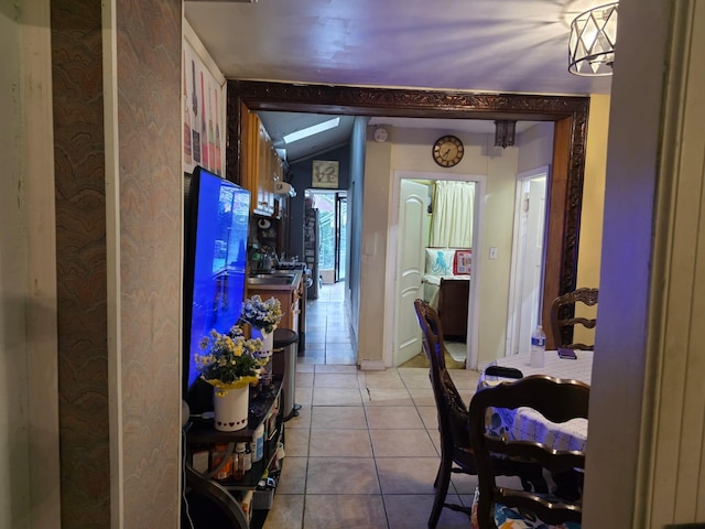 3318 104th St, Corona, NY 11368 - hallway featuring light tile patterned floors