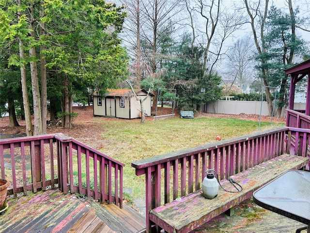 6 Cedarfield Ter, Setauket, NY 11780 - wooden deck with a storage unit