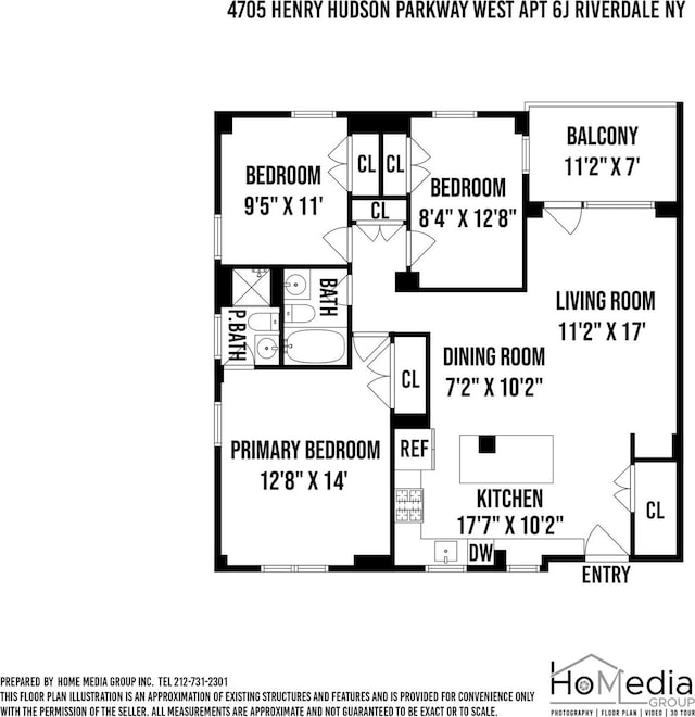 4705 Henry Hudson Pkwy W Unit 6J, Bronx, NY 10471 - view of home floor plan