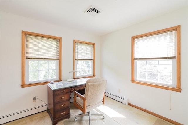 4 Pasture Ln, Poughkeepsie, NY 12603 - office space with baseboard heating and light carpet