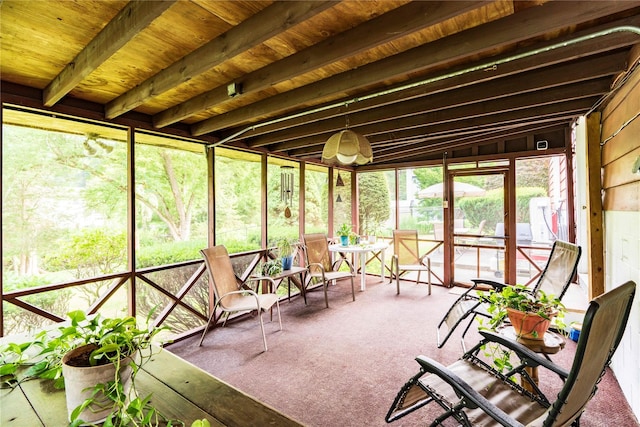 4 Pasture Ln, Poughkeepsie, NY 12603 - sunroom / solarium with beam ceiling