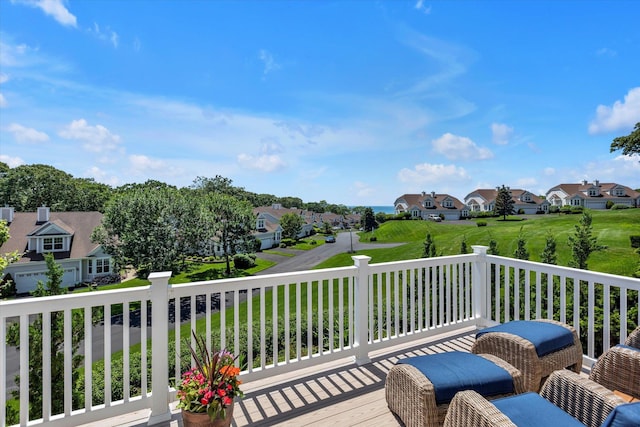 18 Tall Tree Cir, Jamesport, NY 11901 - deck with a residential view