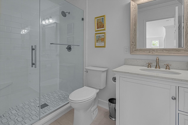18 Tall Tree Cir, Jamesport, NY 11901 - bathroom with vanity and a shower stall