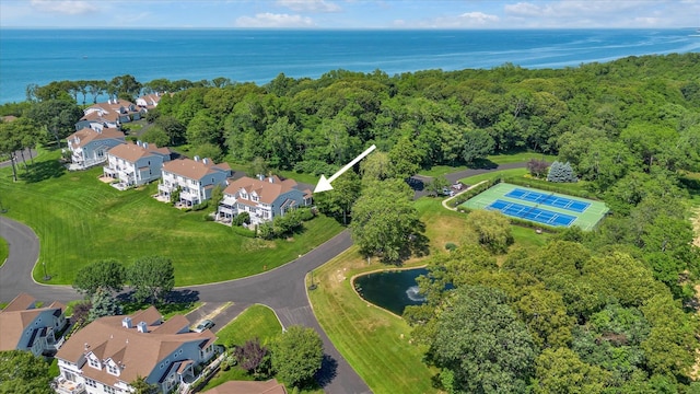 18 Tall Tree Cir, Jamesport, NY 11901 - aerial view of property's location with a nearby body of water and nearby suburban area
