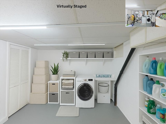 18 Larch Ct, Fishkill, NY 12524 - laundry area featuring washing machine and clothes dryer