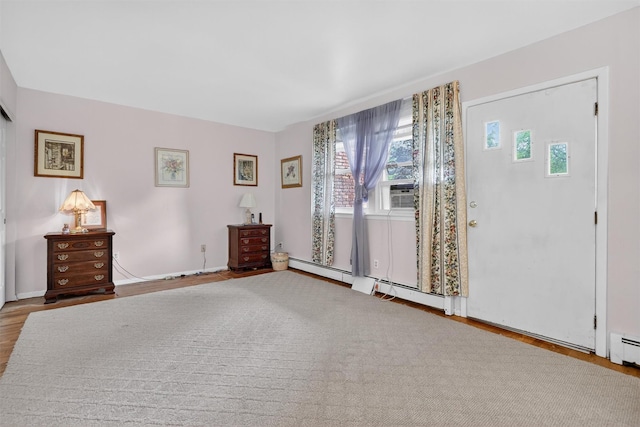 114 Halgren Cres, Haverstraw, NY 10927 - entrance foyer with wood finished floors and cooling unit