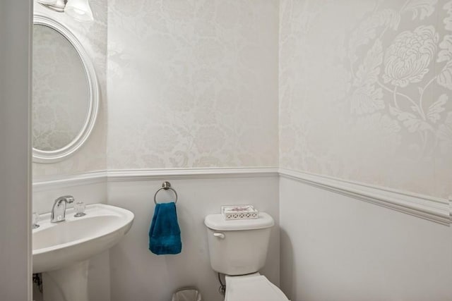 15 Louden Loop, Mount Sinai, NY 11766 - bathroom featuring wallpapered walls and toilet