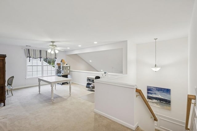 15 Louden Loop, Mount Sinai, NY 11766 - playroom featuring light carpet, ceiling fan, and recessed lighting