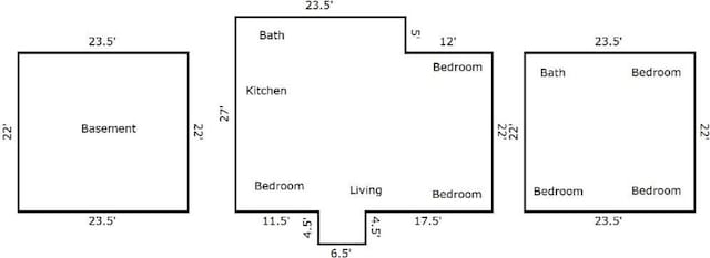 21 Old Portion Rd, Lake Ronkonkoma, NY 11779 - view of floor plan / room layout