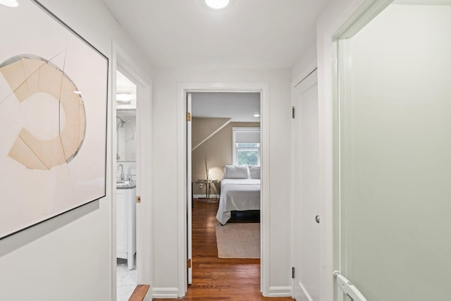42 Valley Ave, Locust Valley, NY 11560 - hallway featuring wood finished floors