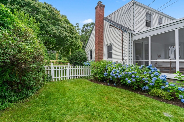 42 Valley Ave, Locust Valley, NY 11560 - view of yard with a sunroom
