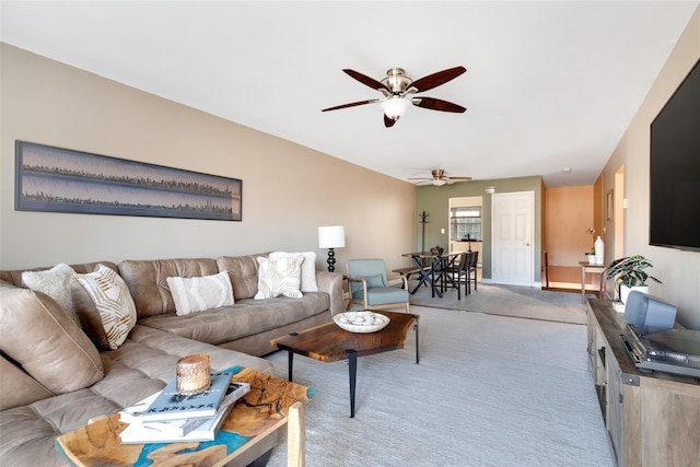 1840 Crompond Rd Unit 7D8, Peekskill, NY 10566 - carpeted living room featuring a ceiling fan