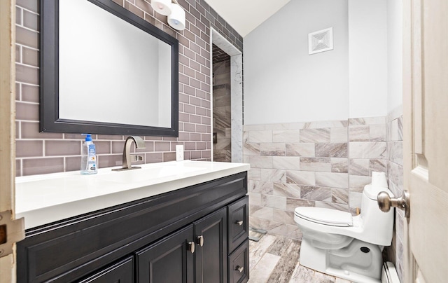 13 Stillman Rd, Glen Cove, NY 11542 - bathroom with tile walls and vanity