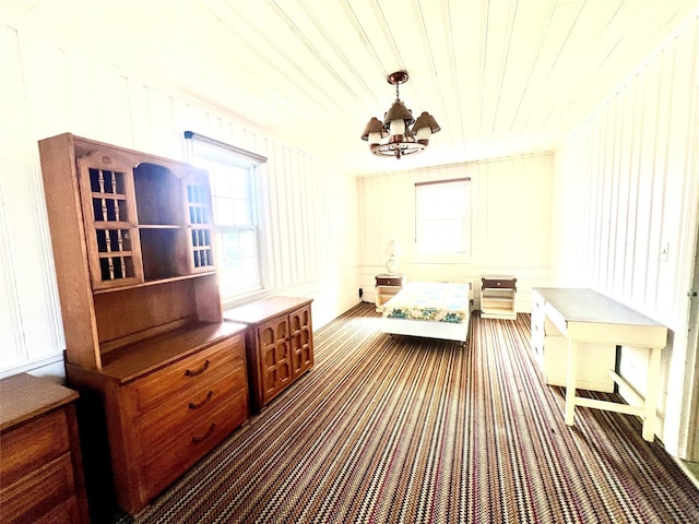 41 Derby Ave, Cedarhurst, NY 11516 - bedroom featuring a chandelier and carpet flooring