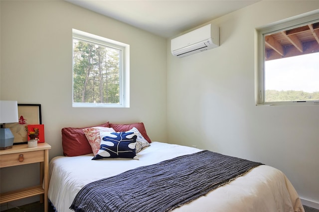 224 Upper Lumber Rd, Glen Spey, NY 12737 - bedroom with a wall unit AC