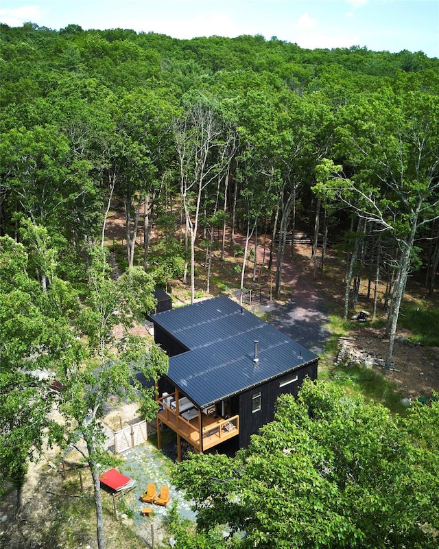 224 Upper Lumber Rd, Glen Spey, NY 12737 - view of subject property featuring a forest
