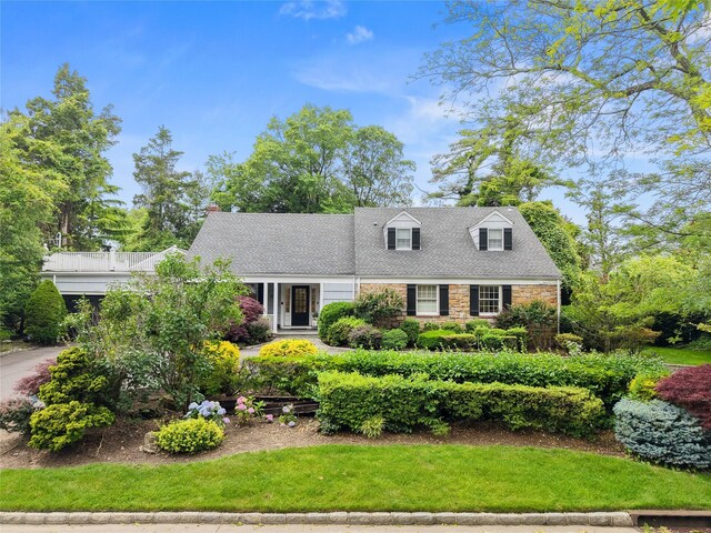 156 Lefferts Rd, Woodmere, NY 11598 - cape cod house featuring stone siding
