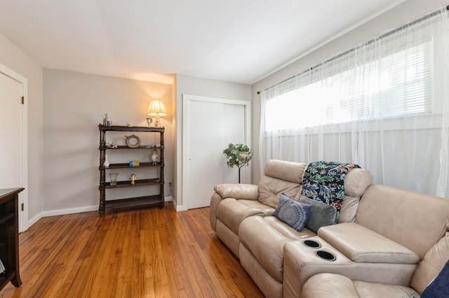 107 S Country Rd, East Patchogue, NY 11772 - living area with light wood finished floors and baseboards