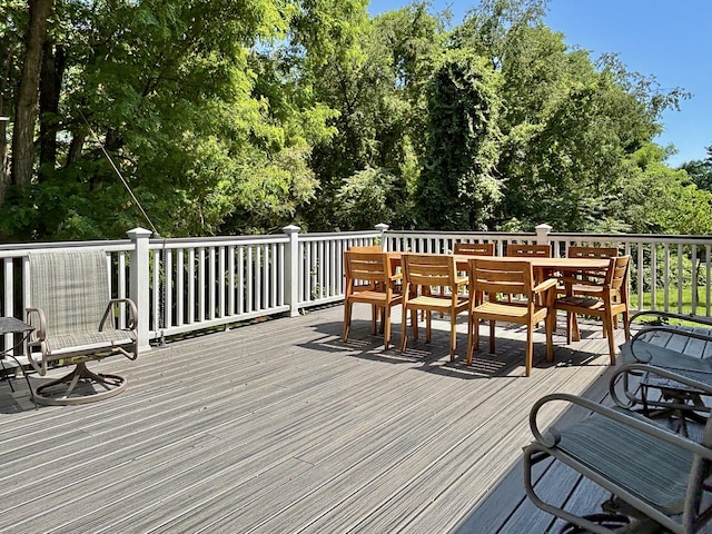 167 Benner Rd, Red Hook, NY 12571 - deck featuring view of wooded area