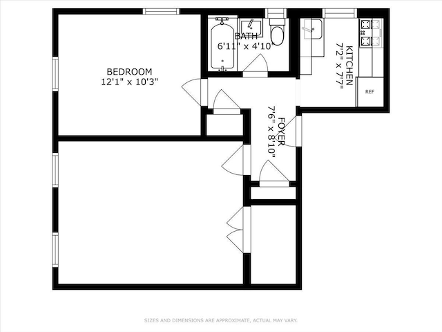 144-37 79th Ave Unit 1R, Kew Garden Hills, NY 11367 - view of home floor plan