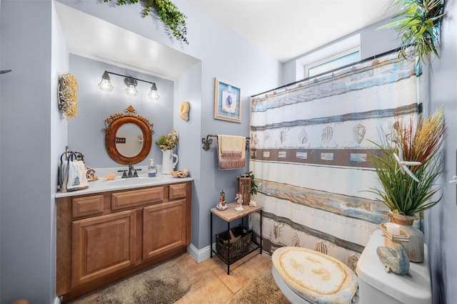 10 Von Trapp Ct, Washingtonville, NY 10992 - bathroom featuring vanity and tile patterned floors