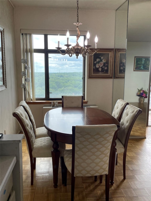 112-01 Queens Blvd Unit 20-E, Forest Hills, NY 11375 - dining space featuring a chandelier