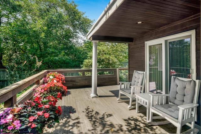 305 Fire Island Blvd, Fire Island Pines, NY 11782 - view of deck