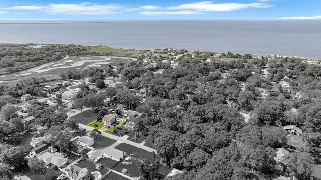 12 Turin St, East Patchogue, NY 11772 - aerial perspective of suburban area featuring a large body of water