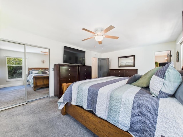 12 Turin St, East Patchogue, NY 11772 - bedroom with carpet, ceiling fan, and a closet