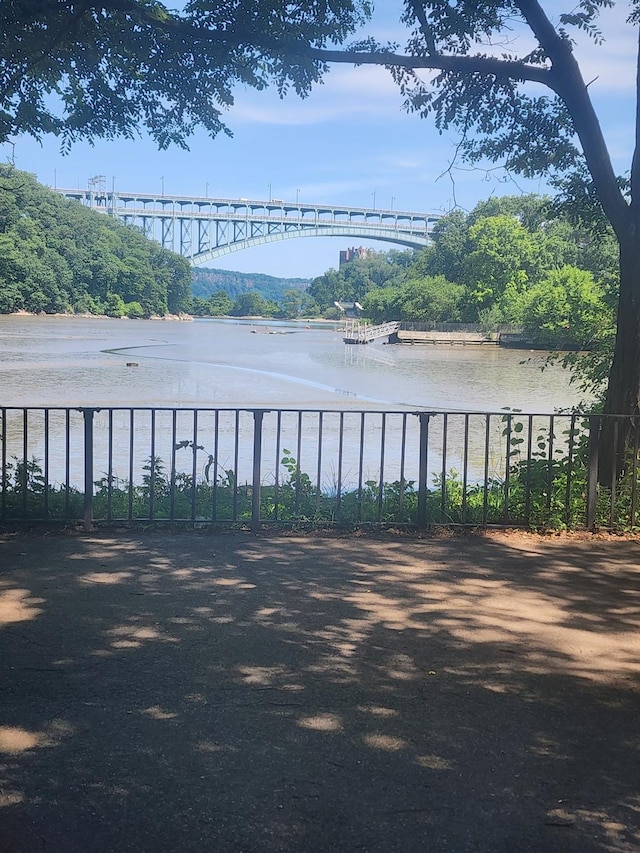 251 Seaman Ave Unit 6A, New York Manhattan, NY 10034 - water view with a notable bridge