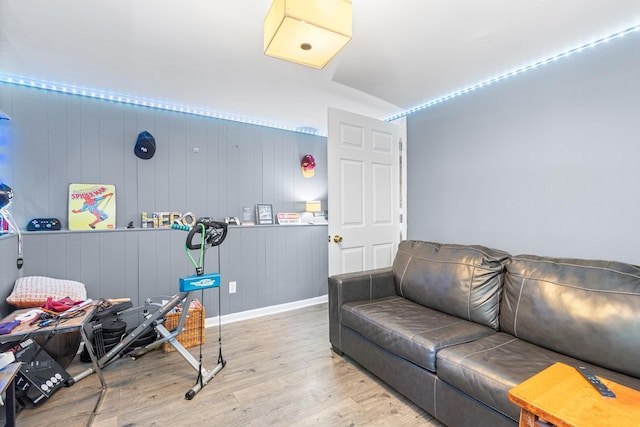 883 Saint James Pl, Franklin Square, NY 11010 - living area featuring wood finished floors and baseboards
