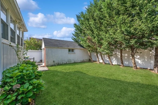 5 Charles St, Valley Stream, NY 11580 - fenced backyard with an outbuilding