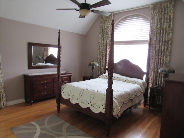48 Brennan Ct, Chester, NY 10918 - bedroom featuring lofted ceiling, light wood-type flooring, and ceiling fan