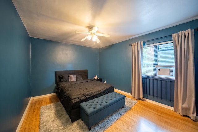 218-12 73rd Ave Unit 401A1, Oakland Gardens, NY 11364 - bedroom featuring wood finished floors and ceiling fan