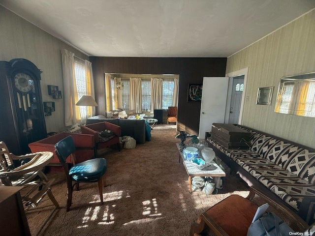 43-67 149th St, Flushing, NY 11355 - living area with carpet floors and healthy amount of natural light