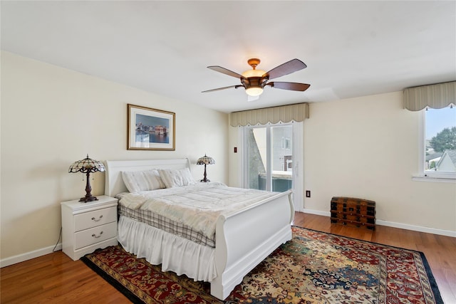 88 E Valley Stream Blvd Unit 7, Valley Stream, NY 11580 - bedroom with wood finished floors and ceiling fan