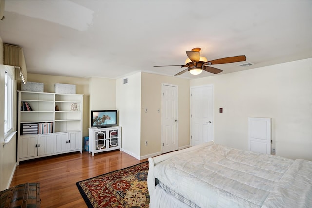 88 E Valley Stream Blvd Unit 7, Valley Stream, NY 11580 - bedroom featuring wood finished floors and ceiling fan
