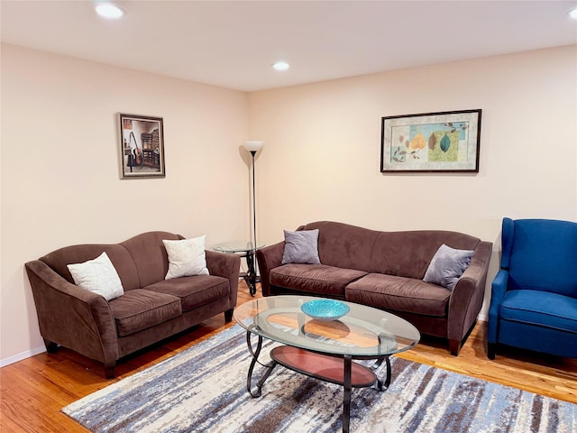467 Scranton Ave, Lynbrook, NY 11563 - living room with light wood-style flooring and recessed lighting
