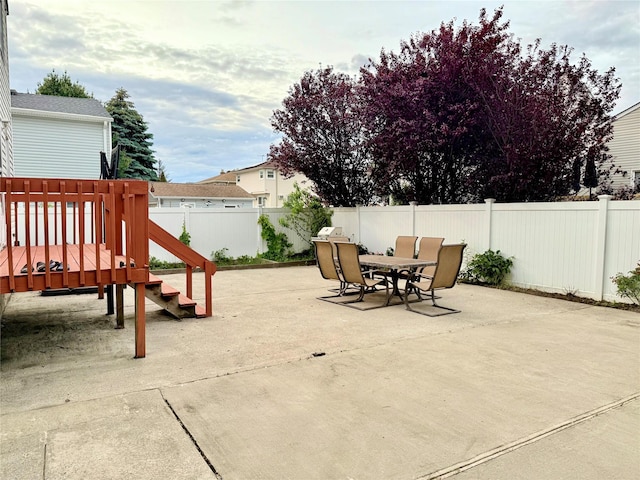 467 Scranton Ave, Lynbrook, NY 11563 - view of patio featuring outdoor dining space
