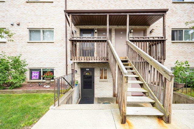 26Cooper Road 307, Poughkeepsie, NY 12603 - doorway to property featuring brick siding
